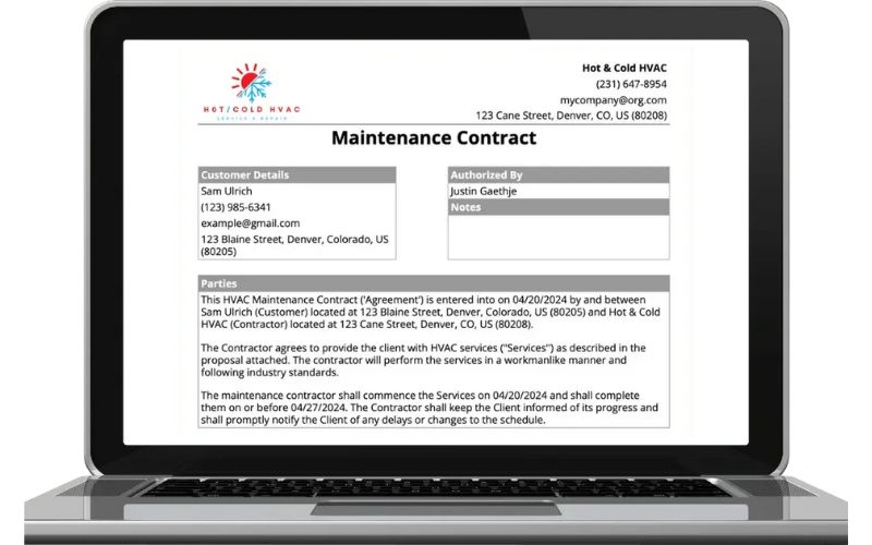 HVAC Maintenance Plan